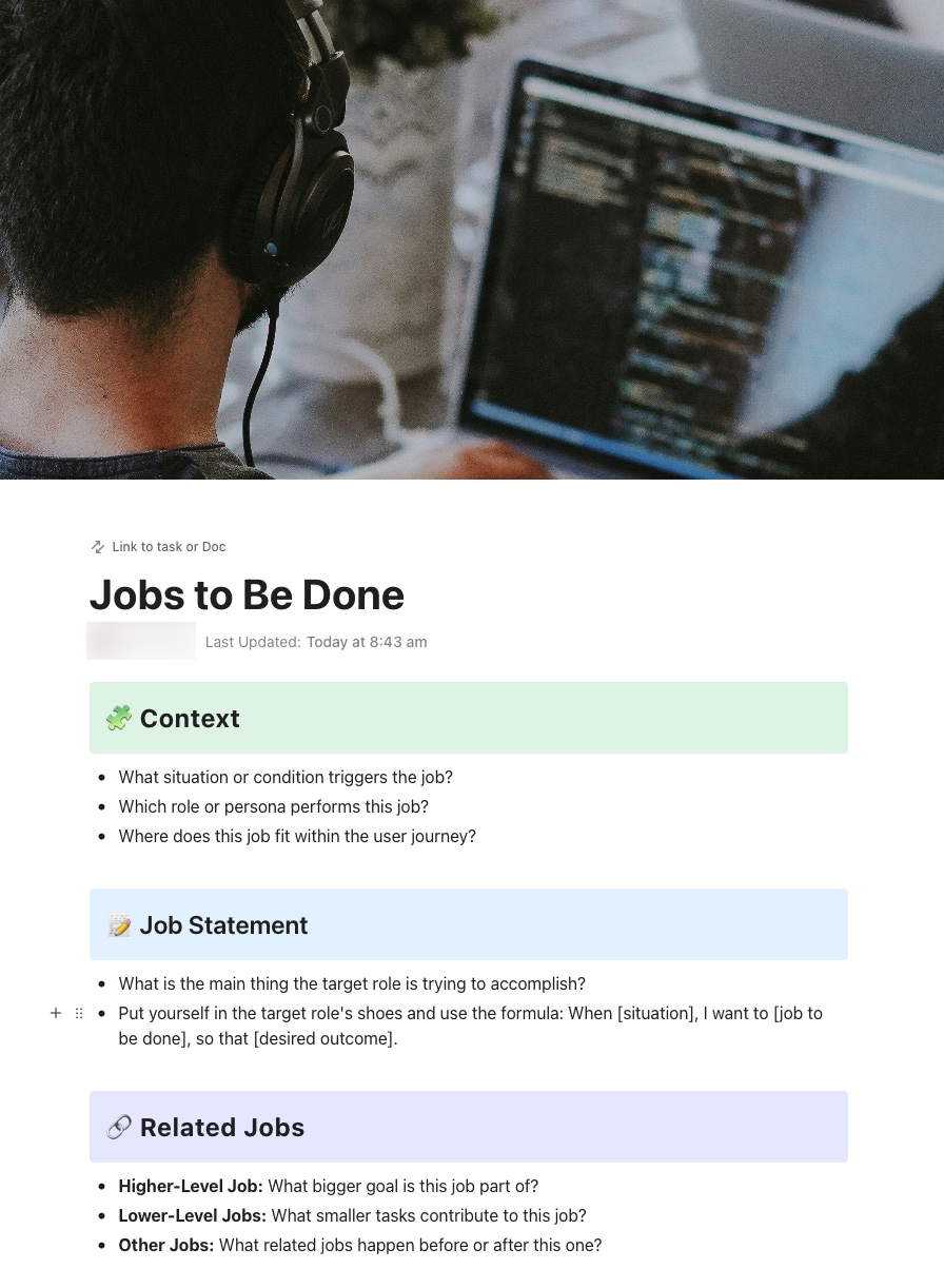 Jobs to Be Done