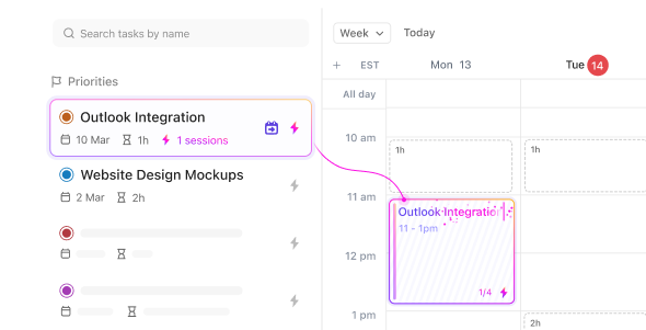 Calendar_auto time block