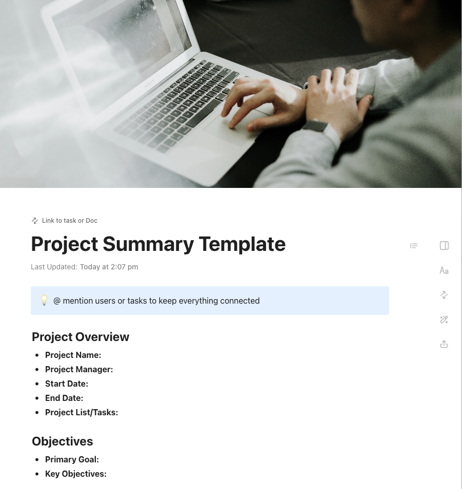 Project Summary Template