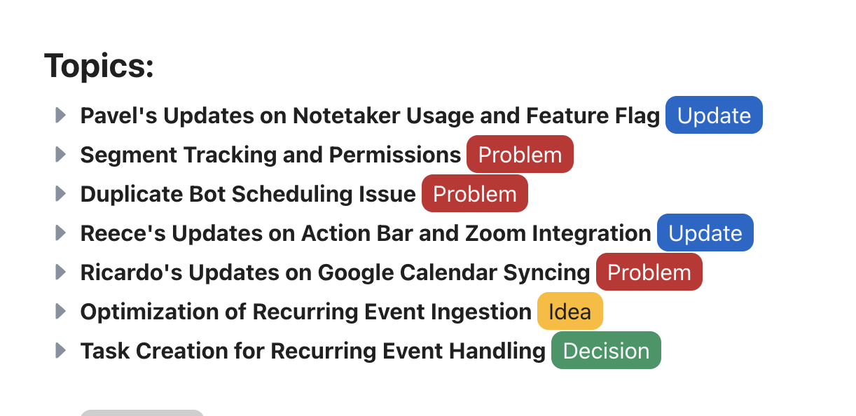 Notetaker_call highlights