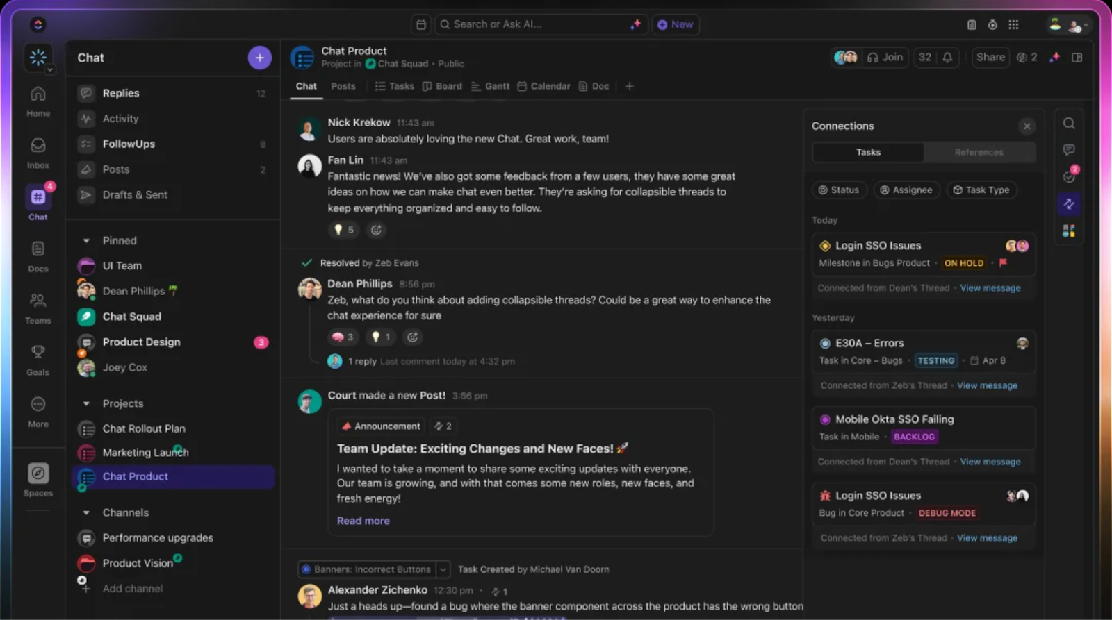 ClickUp Chat