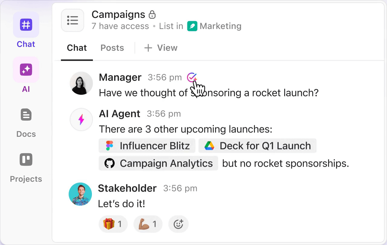 Launch any campaign